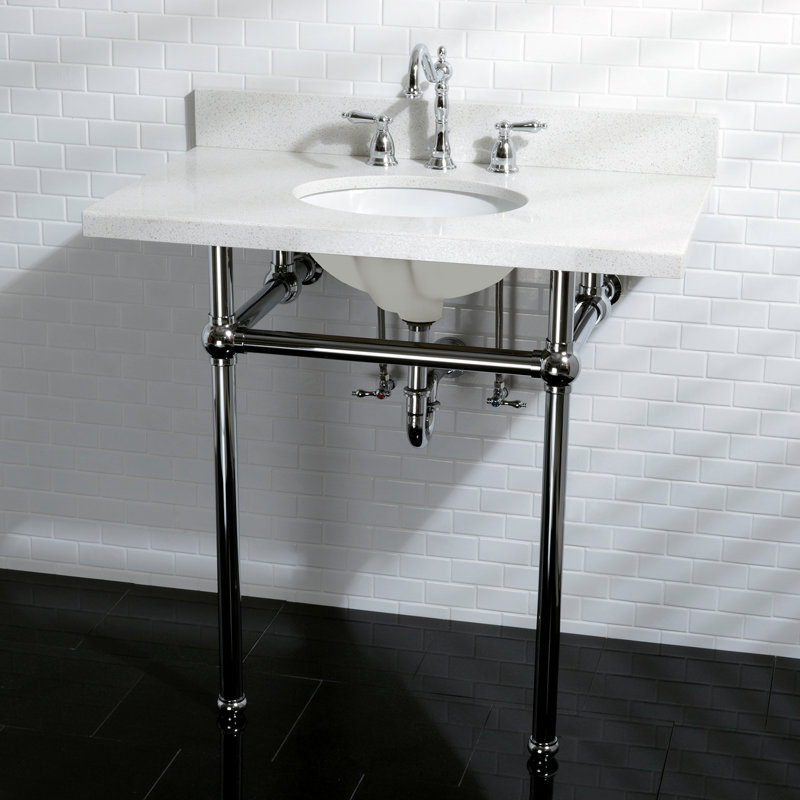 Kingston Brass Templeton Vitreous China 13" Console Bathroom Sink with